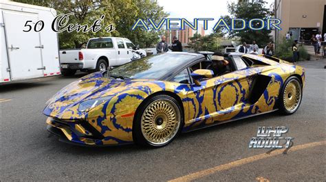 versace wrap car|WhipAddict: 50 Cent's Versace Wrapped Lamborghini Aventador .